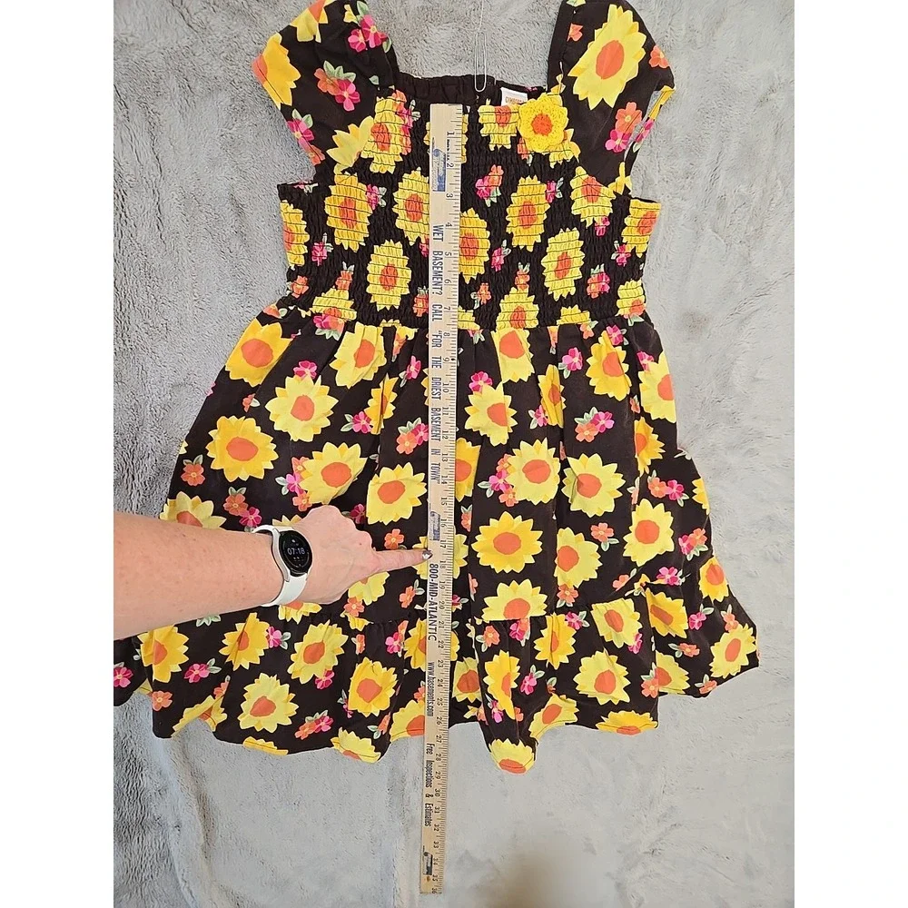 Gymboree Sunflower Dress Girl Size‎ 12 100% Cotton